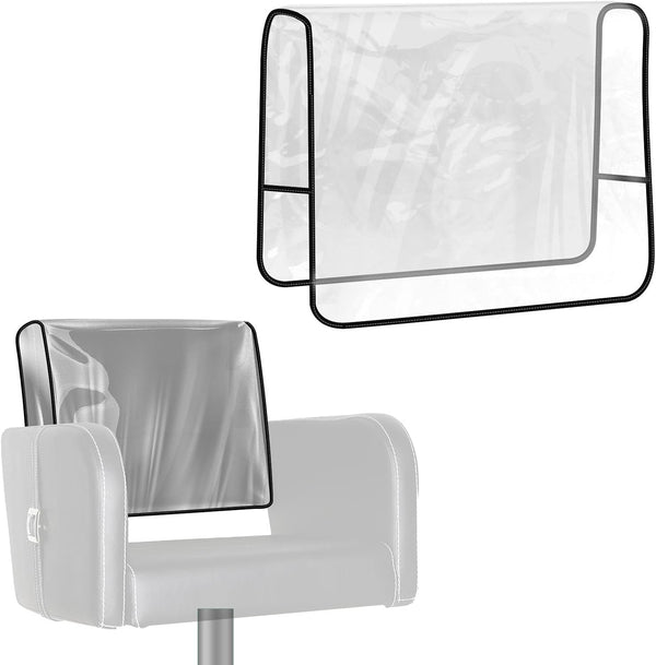 Salon Chair Cover - 20"x 15"x 4.5" Black Seat Covers, Protectors for Most Salon Chairs, Reinforced Precision Stitched