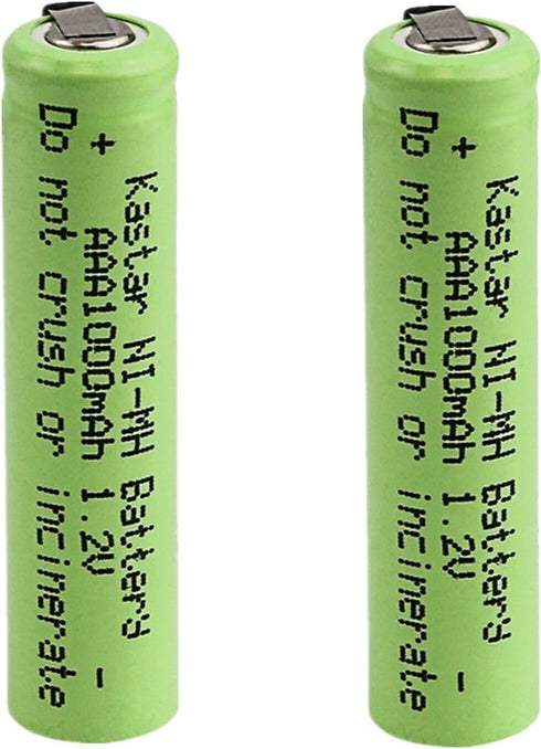 Kastar 2-Pack Battery Replacement for Waterpik Sensonic Toothbrush, Electric Shavers, Razors, Telecoms & More