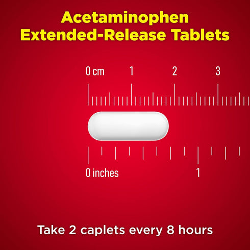 Amazon Basic Care Acetaminophen Extended-Release Tablets, 650 mg, 400 Count for Arthritis Pain