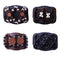 LOVEF Thick Hair Clip - Magic Wood Beads Double Hair Comb Clip, 4pcs for Popular Hairstyles