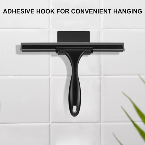 SetSail 10 Inch Stainless Steel Shower Squeegee for Glass Doors, All-Purpose Window Cleaning for Bathroom, Car, Tile