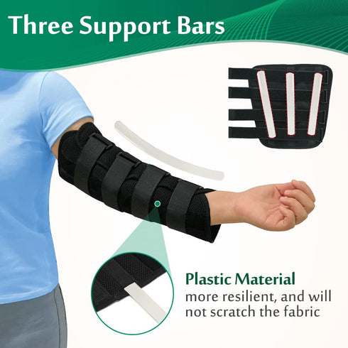 Elbow Splint Brace for Ulnar Nerve Entrapment, Night Support for Pain (L)