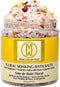 Natural Floral Soaking Bath Salt - Detox Body & Foot Soak with Rose & Jasmine Petals