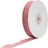 Red and White Gingham Ribbon, 5/8" x 25Yd Roll, Picnic Craft Red Buffalo Ribbon for Hair Accessories and Gift Wrapping