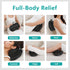 JUGOO Shiatsu Neck & Back Massager with Heat - Mothers Day Gifts for Mom, Corded Deep Kneading Massager Pillow