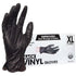 ForPro Disposable Vinyl Gloves, Black, Industrial Grade, Powder-Free, Latex-Free, Food Safe, 100-Count, X-Large