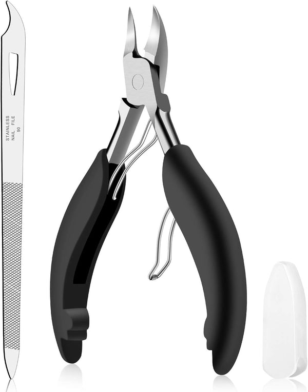 Toe Nail Clipper for Ingrown or Thick Nails, Professional Podiatrist Toenail Nipper with Surgical Stainless Steel Blades