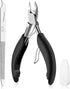 Toe Nail Clipper for Ingrown or Thick Nails, Professional Podiatrist Toenail Nipper with Surgical Stainless Steel Blades