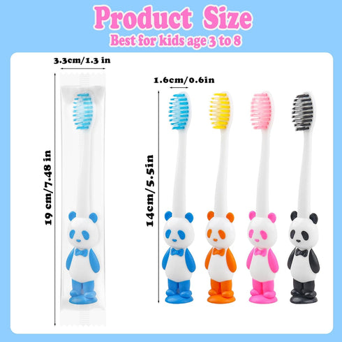 Pack 40,Suction 2+ Disposable Toddler Toothbrush Kids Bulk of Cup Bulk Children Toothbrushes for Kid Age Individually