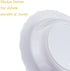 N9R 30 Pack Disposable Soup Bowls, 12 Oz Fancy Plastic Bowls with Gold Relief for Parties, Weddings, Everyday Use
