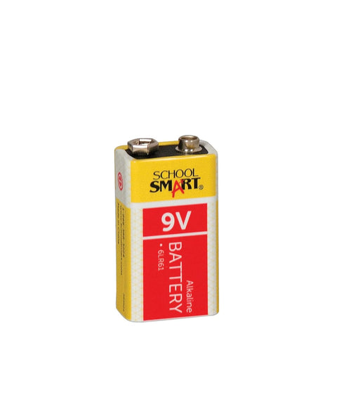 School Smart - 595624 Alkaline Batteries, 9V