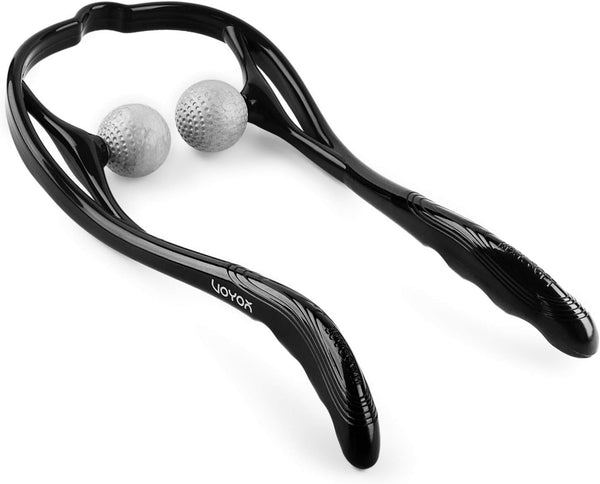 VOYOR Neck Massager, Shiatsu Deep Tissue Dual Trigger Point Shoulder Massager for Pain Relief, Portable MS110
