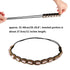 Teenitor 5pcs Rhinestone Beaded Hairbands for Women, Handmade Crystal Beaded Elastic Head Bands, 20-26.8"(51-68cm)