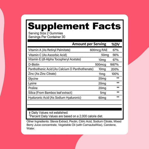 earth & elle Vegan Collagen Booster Gummies - Biotin and Vitamins for Hair, Nails, Skin Health, 60 Count