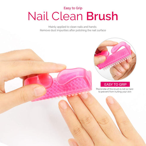 Teenitor Gel Nail Polish Remover Kit, 10pcs Remover Clips, 115pcs Nail Wipe Pads, Hot Red