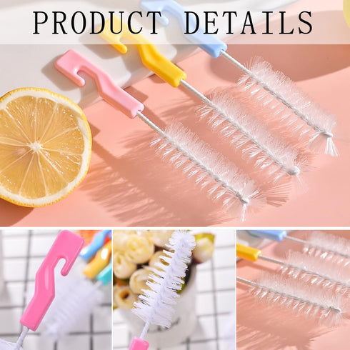 KuuGuu 20 PCS Bottle Nipple Cleaner Sponge Brush Hangable Pacifier Sponge Cleaning Small Brush Portable Baby Bottle
