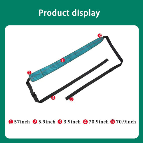 HOONHERY Bed Restraint Strap for Elderly, Adjustable Bed Restraint Belt Wheelchair Seat Safety Belt, Anti-Fall Bed