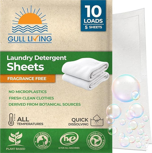 Laundry Detergent Sheets - Non-Toxic Alternative to Pods & Tablets, Ideal for Traveling