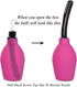 Enema Bulb for Men or Women - Douche Cleaner, 310 ml Capacity (Purple Color)