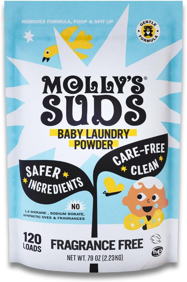 Molly's Suds Baby Laundry Detergent Powder | Removes Formula, Poop & Spit-Up