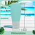 Silicone Travel Bottles, Leak Proof Refillable Toiletries Containers for Travel Size Shampoo, Lotion, Soap (2oz