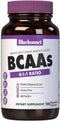 Bluebonnet Nutrition BCAAs 4:1:1 Ratio, 120 Vegetable Capsules, Non-GMO, Vegan, Kosher Certified