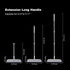 Rubber Broom Squeegee for Floor, 51.77'' Long Handle Multifunction Scraping Silicone Broom, Pet Hair Remover