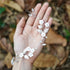 JAKAWIN Bride Flower Wedding Hair Vine, Leaf Hair Piece, Pearl Bridal Headpiece for Women and Girls