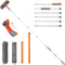 eazer 89'' Squeegee Window Cleaner 2 in 1 with Rotatable Tool Kit, Extension Pole for Indoor/Outdoor Window and Car
