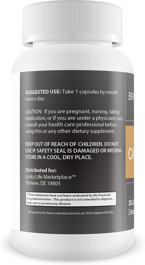 Cavanzo Brain Support Supplement, Improve Memory Focus and Brain Function, Memory, Focus, Clarity, Recovery, Stamina