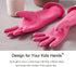 Myungjin Kids Reusable Waterproof Rubber Gloves for Cooking, Dishwashing, Cleaning, Painting, Pet Care