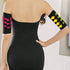 2-in-1 Women's Elastic Compression Arm Sleeves, Slimming Shapers for Weight Loss & Sport Fitness, Black + Nude