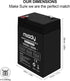 Miady 6V 5Ah (2 Pack) Rechargeable Sealed Lead Acid Battery