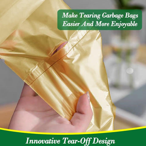 Hommaly 1.2 240 4.5-5 Liter,1-1.2 Gallon pcs Small Multi Trash Bags Strong Pink Gray Gold Garbage Bags, Bathroom Trash