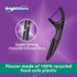 Brightworks ECO Sustainable Floss Picks, 225 Count, Charcoal + Mint Infused, 100% Post-Consumer Recycled Plastic