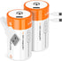 TEMIBATT Rechargeable D Batteries 2 Pack, 1.5V 7500mWh Lithium D Battery with USB-C