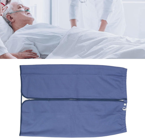 Wearable Incontinence Bed Pads Washable Reusable Cotton Diaper Skirt Incontinence Mattress Mats with Zipper for Adult