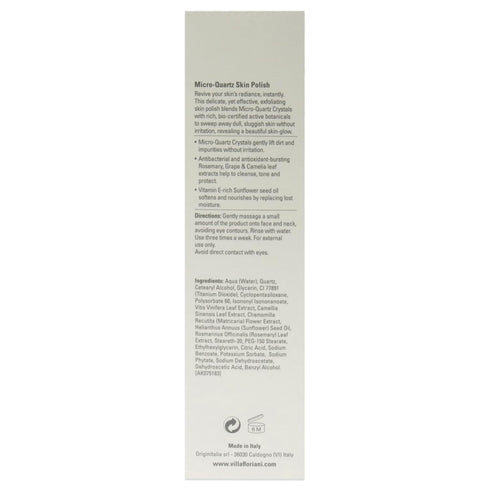 Villa Floriani Micro Quartz Skin Polish Women Scrub 5.07 oz, (I0106607) for Exfoliating Skin