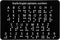 Penitue Braille Alphabet Board with Raised Dots, 19x12cm/7.5x5in Braille Alphabet and Number Board