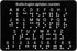 Penitue Braille Alphabet Board with Raised Dots, 19x12cm/7.5x5in Braille Alphabet and Number Board