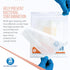 Dynarex Dynafoam Waterproof Bordered Adhesive Foam Wound Dressing Bandage, 10 Count, 4" x 4"