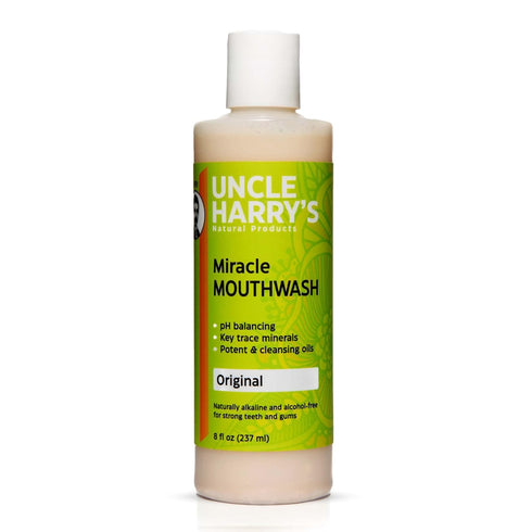 Uncle Harry's Natural Miracle Mouthwash for Bad Breath | pH Balanced Oral Care (8 fl oz)
