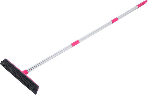 Multifunction Floor Sweeper - Squeegee Edge Cleaning Tool for Floors and Carpets (Pink)