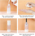 LONGWAY 3pcs Refillable Airless Pump Bottles, Travel Foundation Containers for Hand Sanitizer, Gel, Lotion (1oz/30ml,