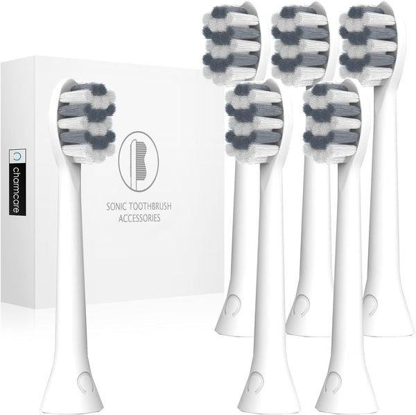 Replacement Heads Compatible with Philips Sonicare C2 C3 G2 G3 W3, 6PCS Toothbrush Refill