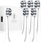 Replacement Heads Compatible with Philips Sonicare C2 C3 G2 G3 W3, 6PCS Toothbrush Refill