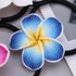 ifundom Hawaiian Flower Hair Ties, 12PCS Plumeria Soft Ceramic Hair Rings for Women Girls