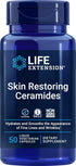 Life Extension Skin Restoring Ceramides - Vegan Phytoceramide Supplement, 50 Veg Capsules