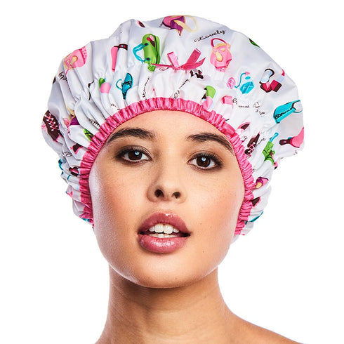Reusable Oversized Shower Cap & Bath Cap, Waterproof, Designed for All Hair Lengths
