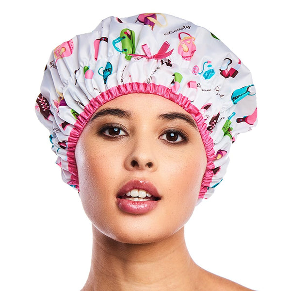 Reusable Oversized Shower Cap & Bath Cap, Waterproof, Designed for All Hair Lengths